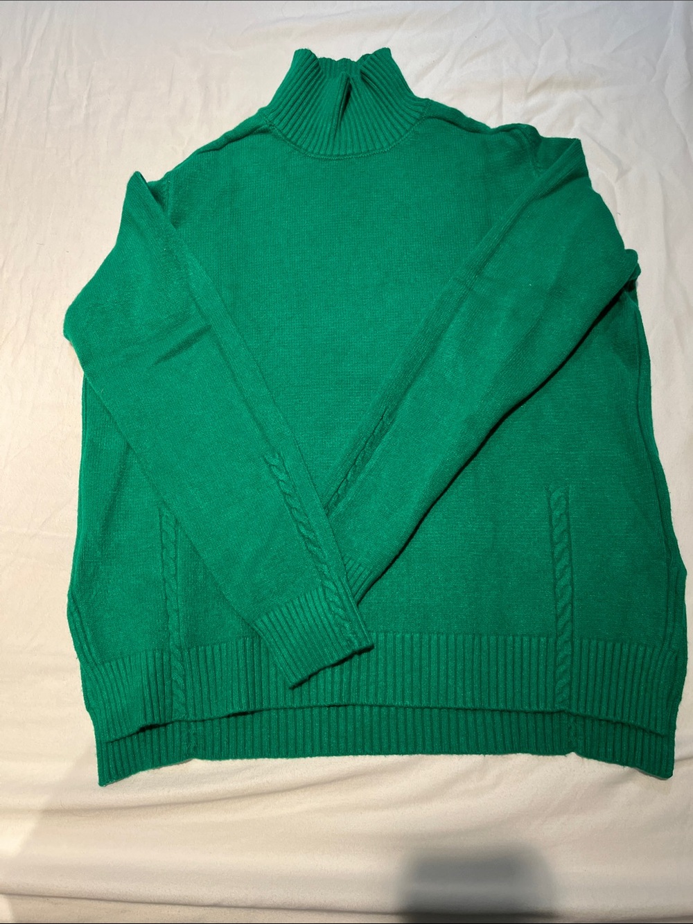 Green Turtleneck Sweater